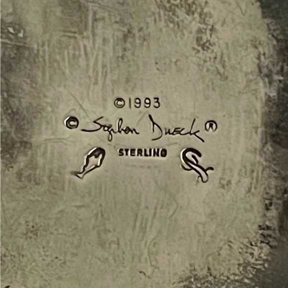 Stephen Dweck .925 Sterling Silver One-of-a-Kind Belt Buckle w/ Adam Gold beetle - Picture 7 of 7